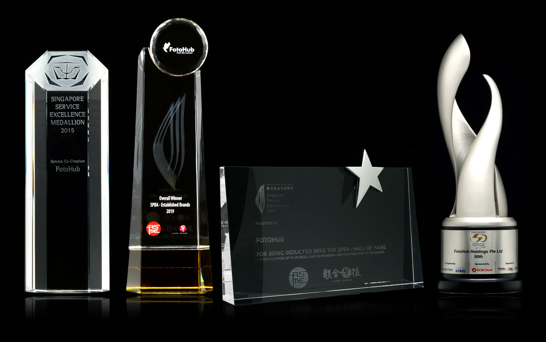 Singapore Prestige Brand Award Winner Thropy
